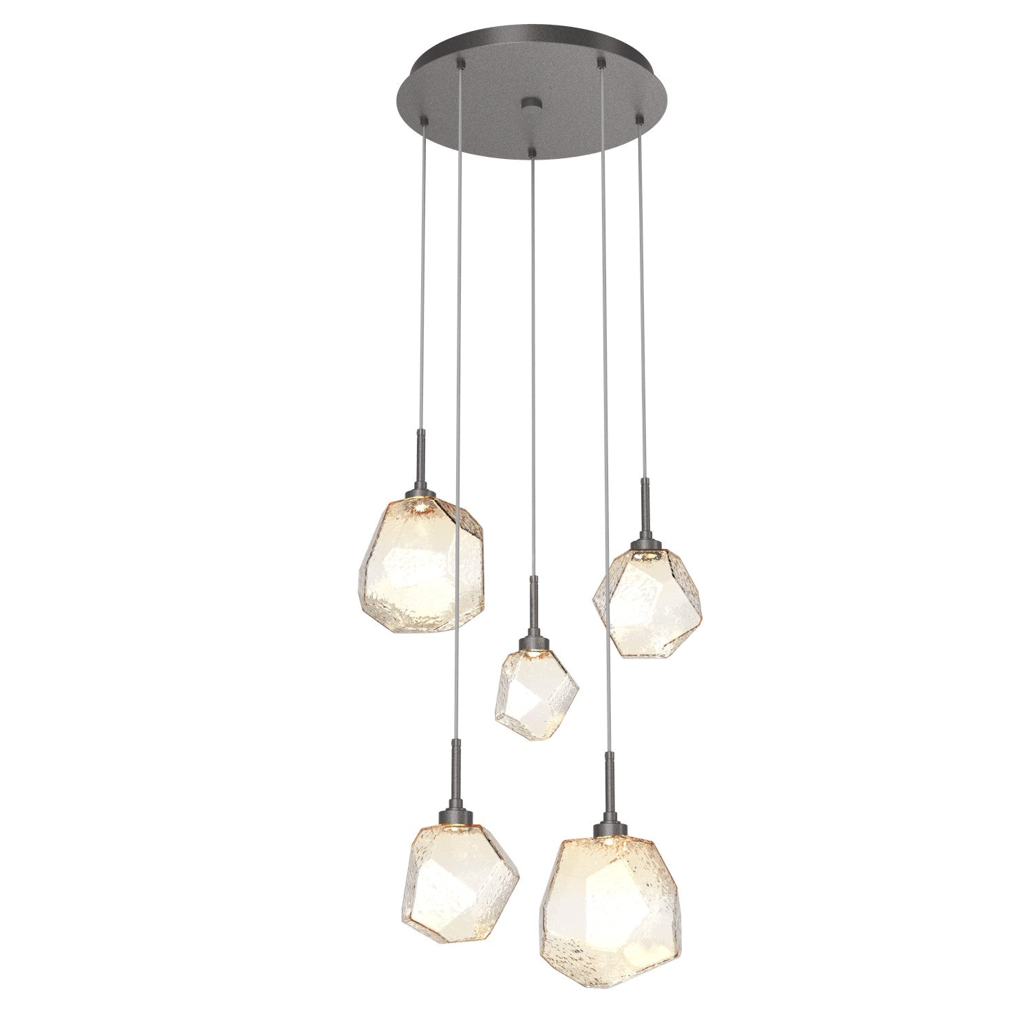 Hammerton Studio - CHB0039-05-GP-A-C01-L3 - LED Pendant - Gem - Graphite