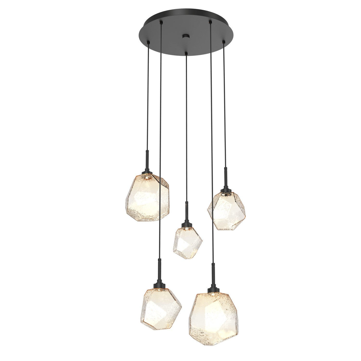 Hammerton Studio - CHB0039-05-MB-A-C01-L3 - LED Pendant - Gem - Matte Black
