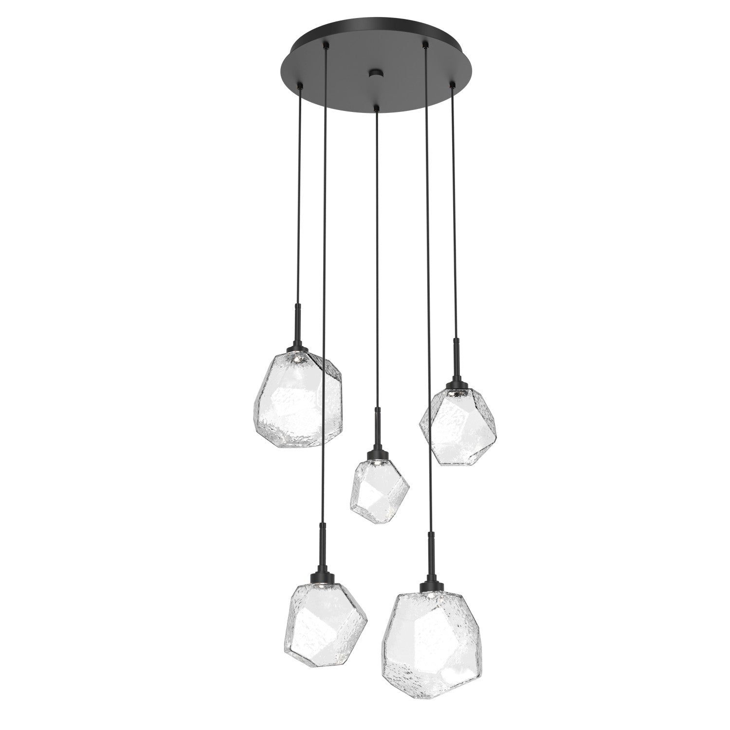 Hammerton Studio - CHB0039-05-MB-C-C01-L1 - LED Pendant - Gem - Matte Black