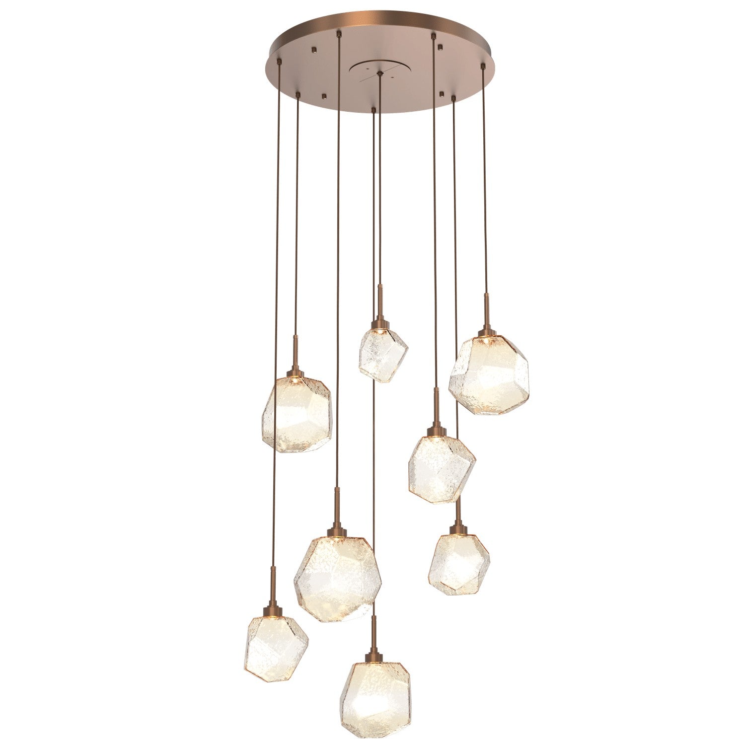 Hammerton Studio - CHB0039-08-BB-A-C01-L1 - LED Pendant - Gem - Burnished Bronze