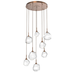 Hammerton Studio - CHB0039-08-BB-C-C01-L1 - LED Pendant - Gem - Burnished Bronze