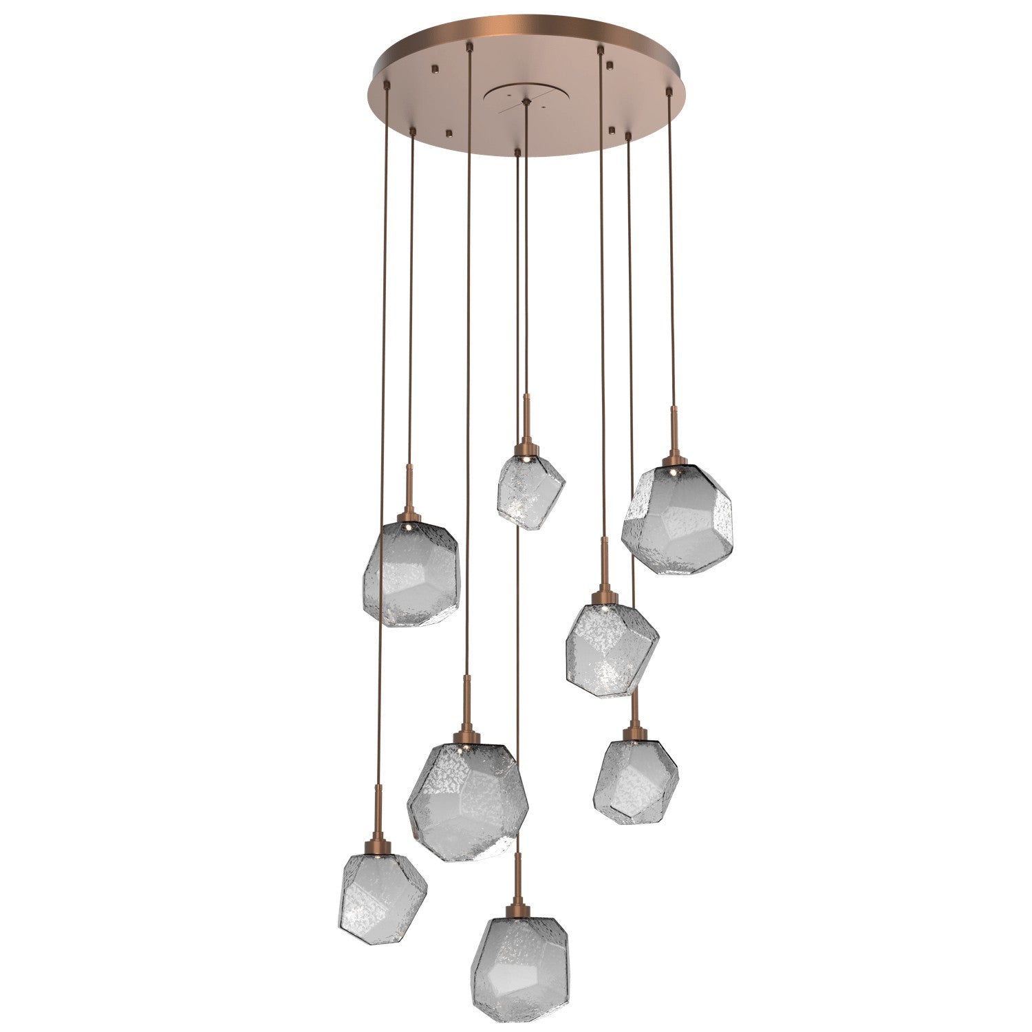 Hammerton Studio - CHB0039-08-BB-S-C01-L1 - LED Pendant - Gem - Burnished Bronze