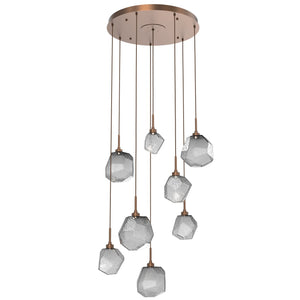 Hammerton Studio - CHB0039-08-BB-S-C01-L3 - LED Pendant - Gem - Burnished Bronze