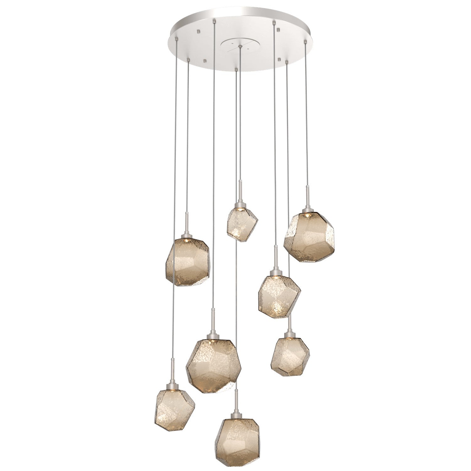 Hammerton Studio - CHB0039-08-BS-B-C01-L1 - LED Pendant - Gem - Beige Silver