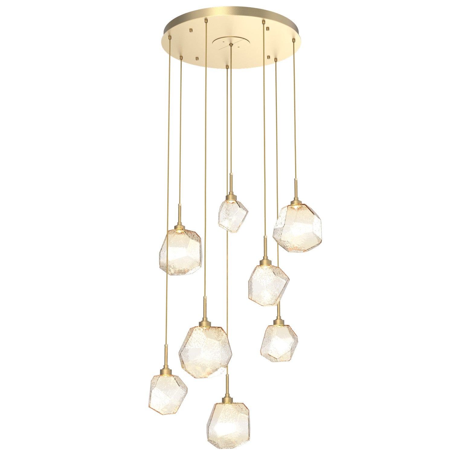 Hammerton Studio - CHB0039-08-GB-A-C01-L1 - LED Pendant - Gem - Gilded Brass