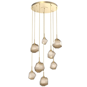 Hammerton Studio - CHB0039-08-GB-B-C01-L1 - LED Pendant - Gem - Gilded Brass