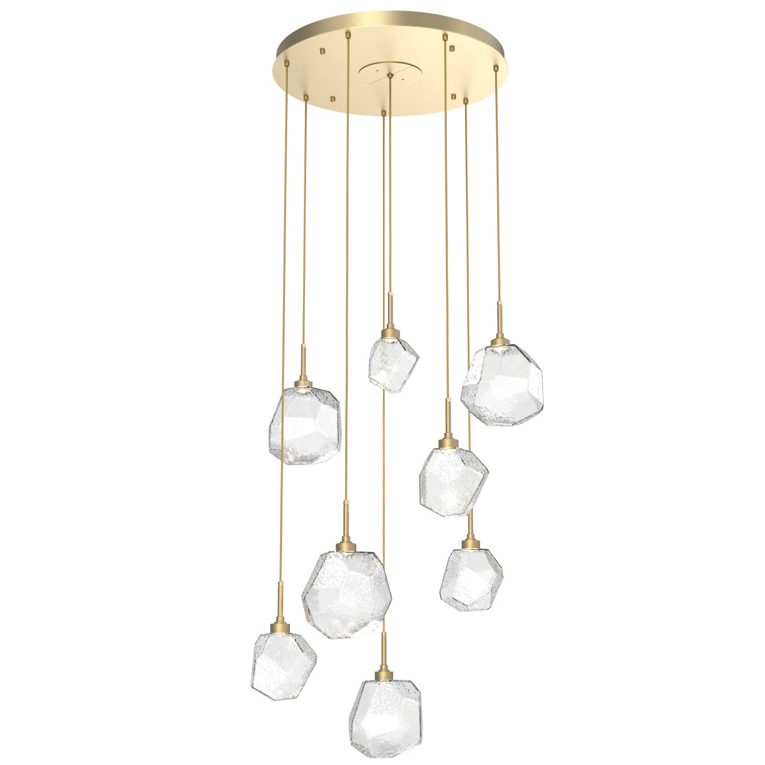 Hammerton Studio - CHB0039-08-GB-C-C01-L1 - LED Pendant - Gem - Gilded Brass