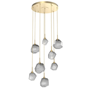 Hammerton Studio - CHB0039-08-GB-S-C01-L1 - LED Pendant - Gem - Gilded Brass