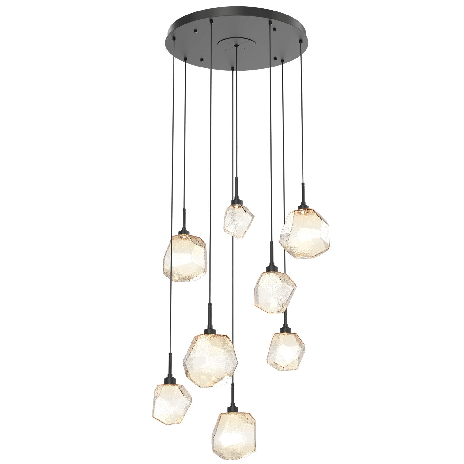 Hammerton Studio - CHB0039-08-MB-A-C01-L1 - LED Pendant - Gem - Matte Black