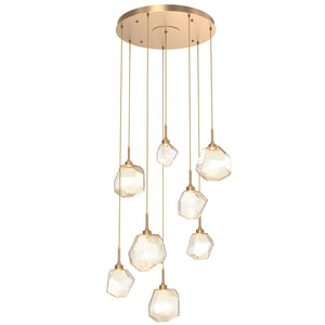 Hammerton Studio - CHB0039-08-NB-A-C01-L1 - LED Pendant - Gem - Novel Brass