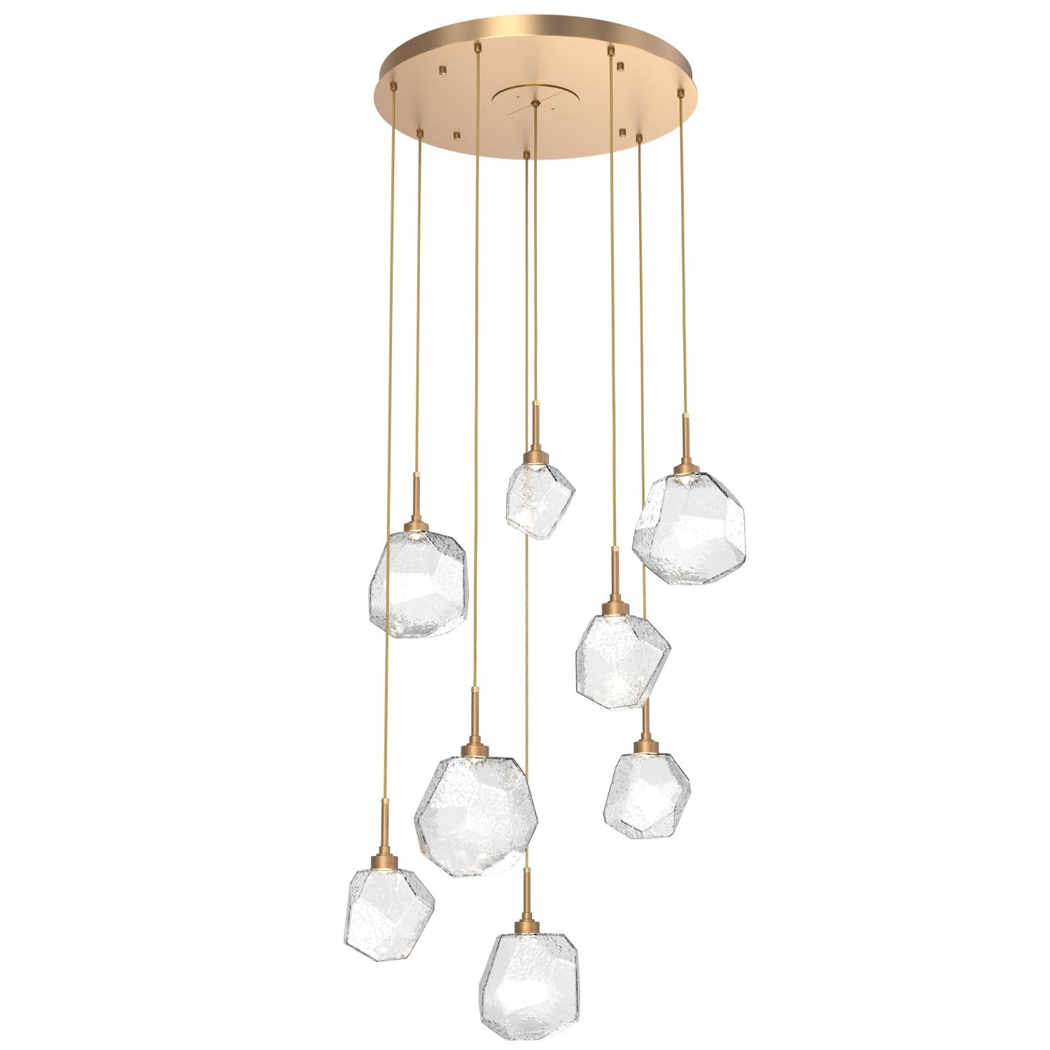 Hammerton Studio - CHB0039-08-NB-C-C01-L1 - LED Pendant - Gem - Novel Brass