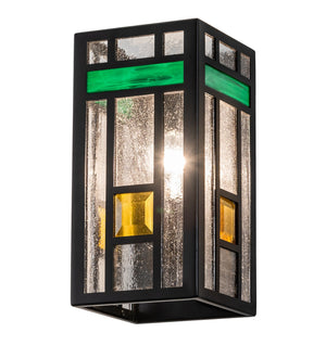 Meyda Tiffany - 256651 - LED Wall Sconce - Polaris - Solar & Matte Black