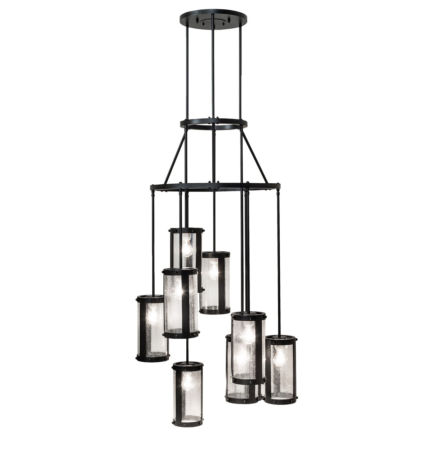 Meyda Tiffany - 257212 - Nine Light Chandelier - Cartier - Solar Black