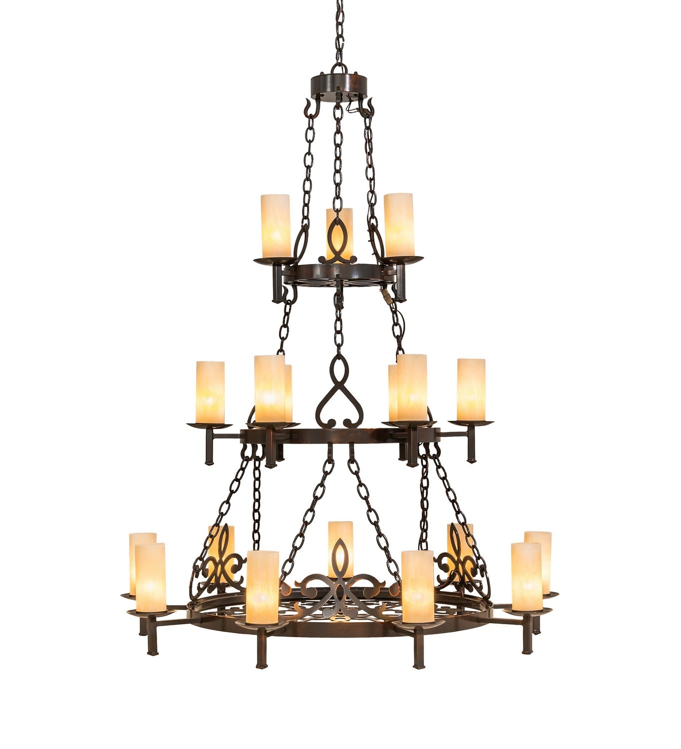 Meyda Tiffany - 259251 - 18 Light Chandelier - Newcastle - Old Copper Pot