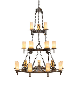 Meyda Tiffany - 259251 - 18 Light Chandelier - Newcastle - Old Copper Pot