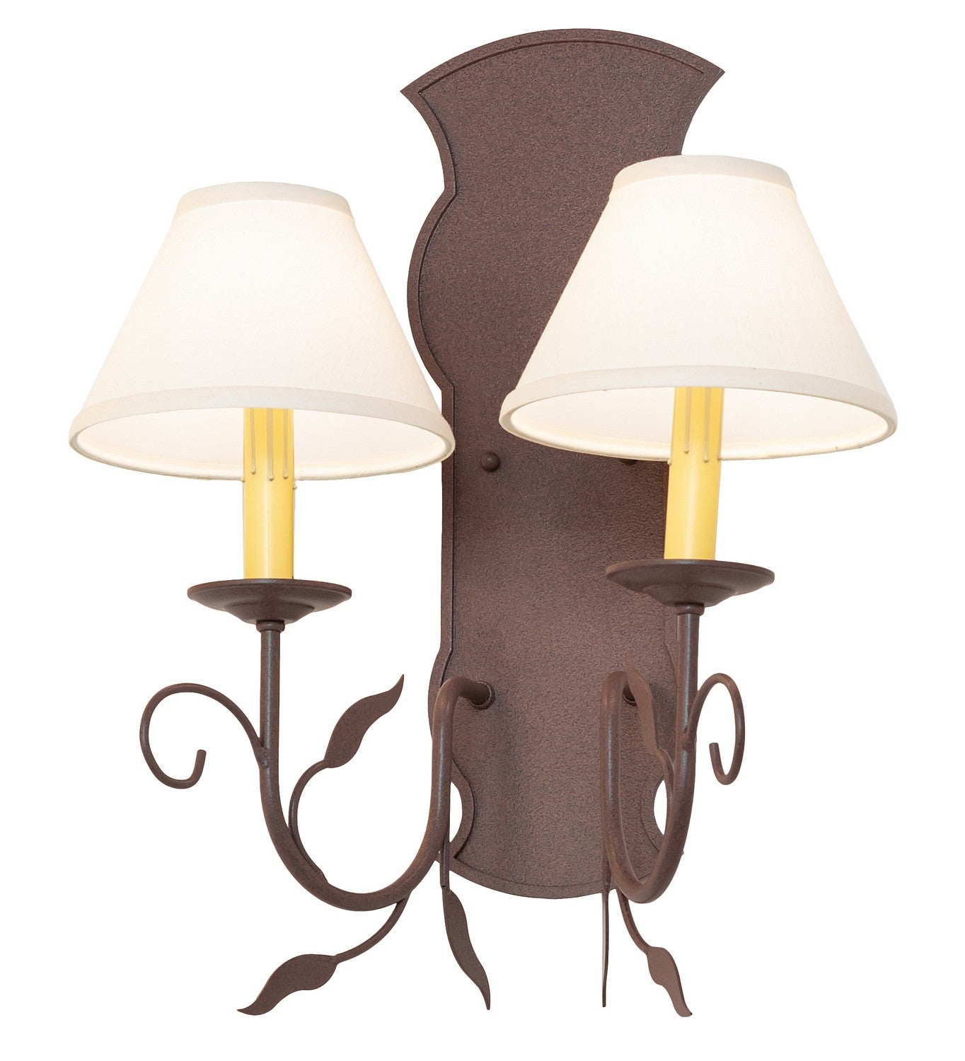 Meyda Tiffany - 259749 - Two Light Wall Sconce - Bordeaux - Rust