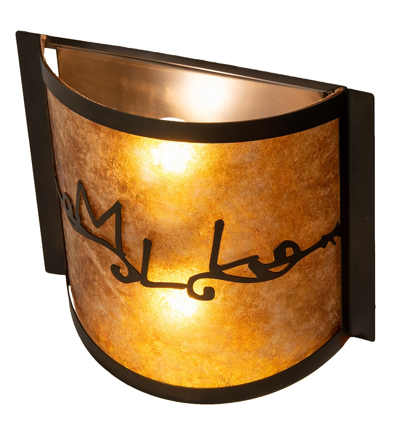 Meyda Tiffany - 260052 - Two Light Wall Sconce - Personalized - Dark Burnished Antique Copper