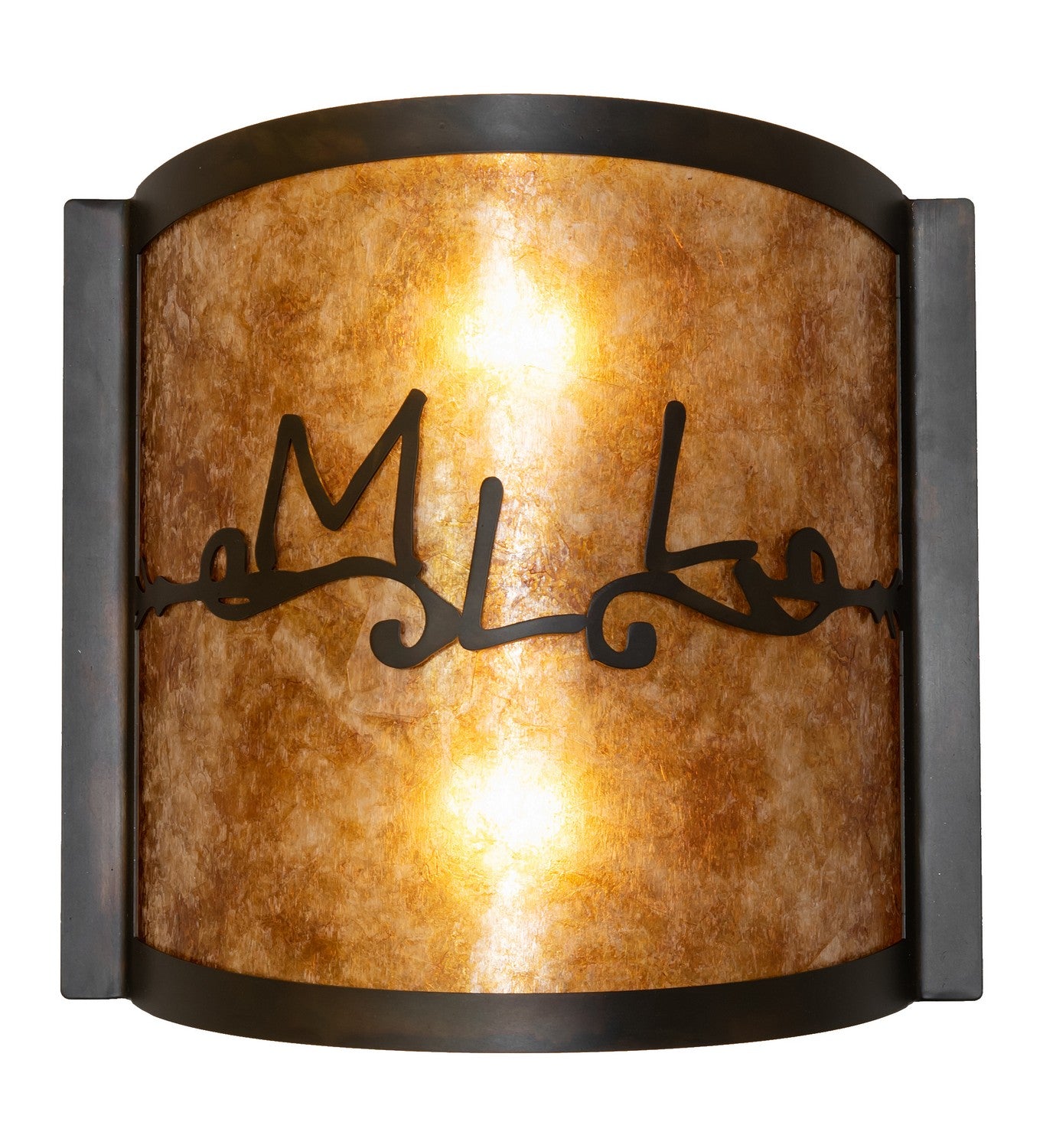 Meyda Tiffany - 260052 - Two Light Wall Sconce - Personalized - Dark Burnished Antique Copper