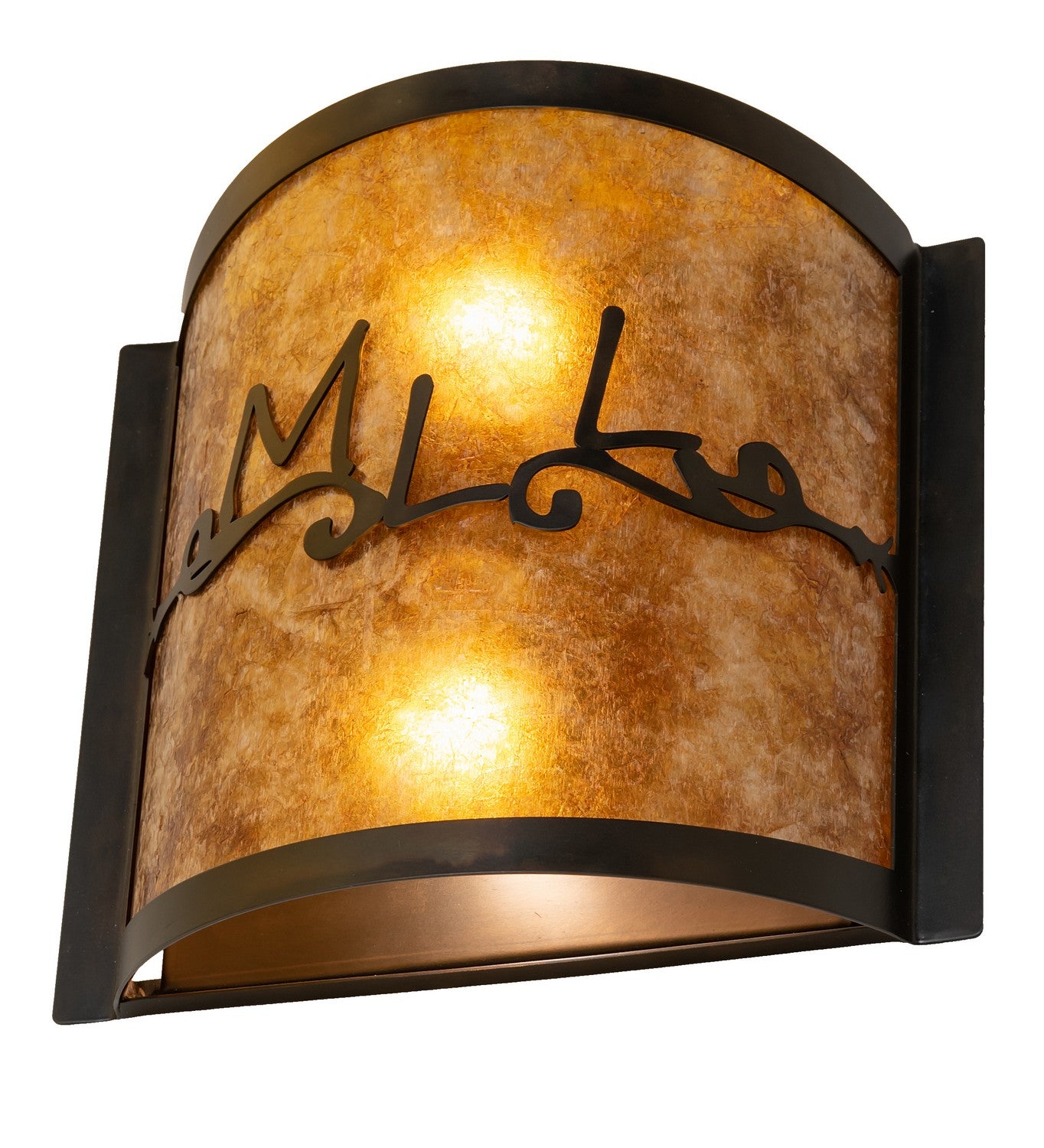 Meyda Tiffany - 260052 - Two Light Wall Sconce - Personalized - Dark Burnished Antique Copper