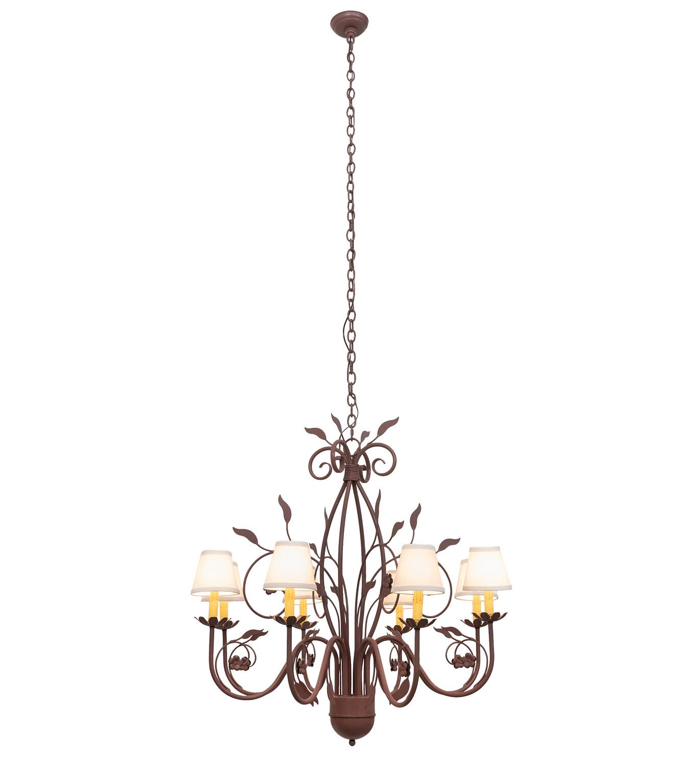 Meyda Tiffany - 260209 - Eight Light Chandelier - Bordeaux - Rust