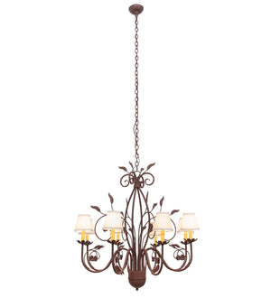 Meyda Tiffany - 260209 - Eight Light Chandelier - Bordeaux - Rust