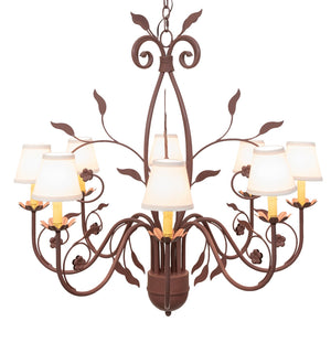 Meyda Tiffany - 260209 - Eight Light Chandelier - Bordeaux - Rust