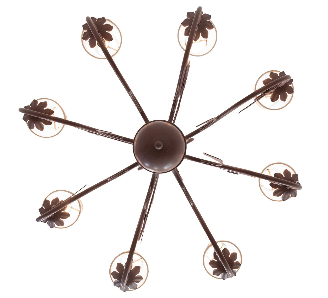 Meyda Tiffany - 260209 - Eight Light Chandelier - Bordeaux - Rust