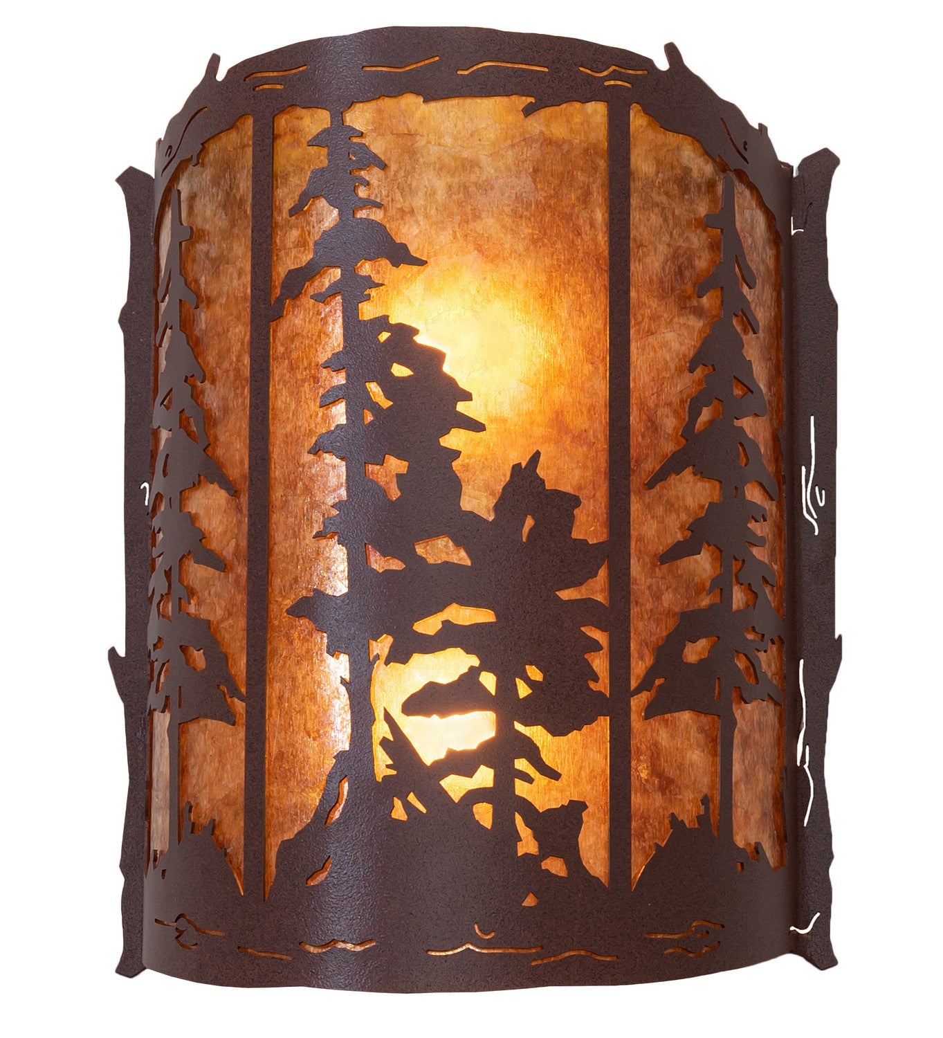 Meyda Tiffany - 260435 - Two Light Wall Sconce - Tall Pines - Rust