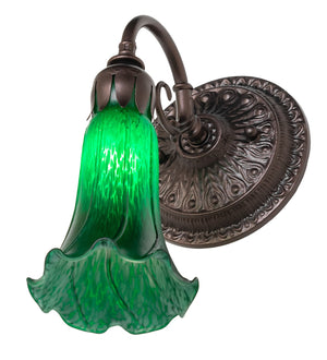 Meyda Tiffany - 261100 - One Light Wall Sconce - Green - Mahogany Bronze