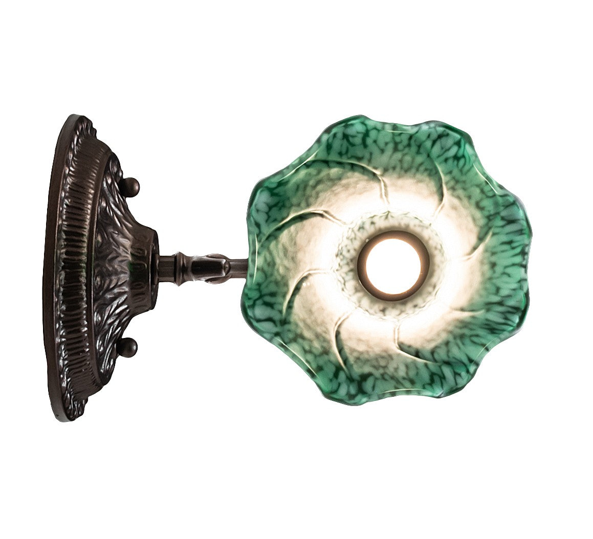 Meyda Tiffany - 261100 - One Light Wall Sconce - Green - Mahogany Bronze