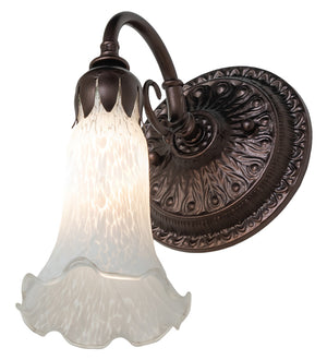 Meyda Tiffany - 261101 - One Light Wall Sconce - White - Mahogany Bronze