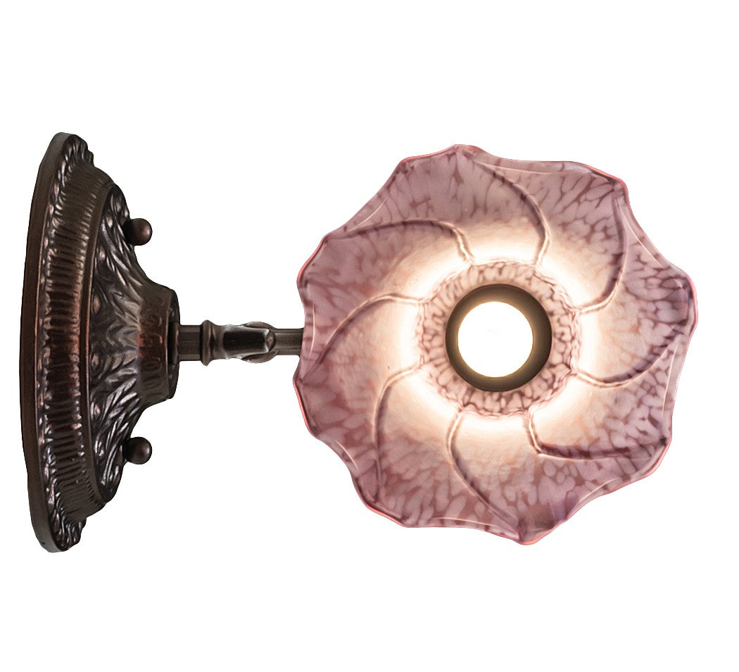 Meyda Tiffany - 261105 - One Light Wall Sconce - Lavender - Mahogany Bronze