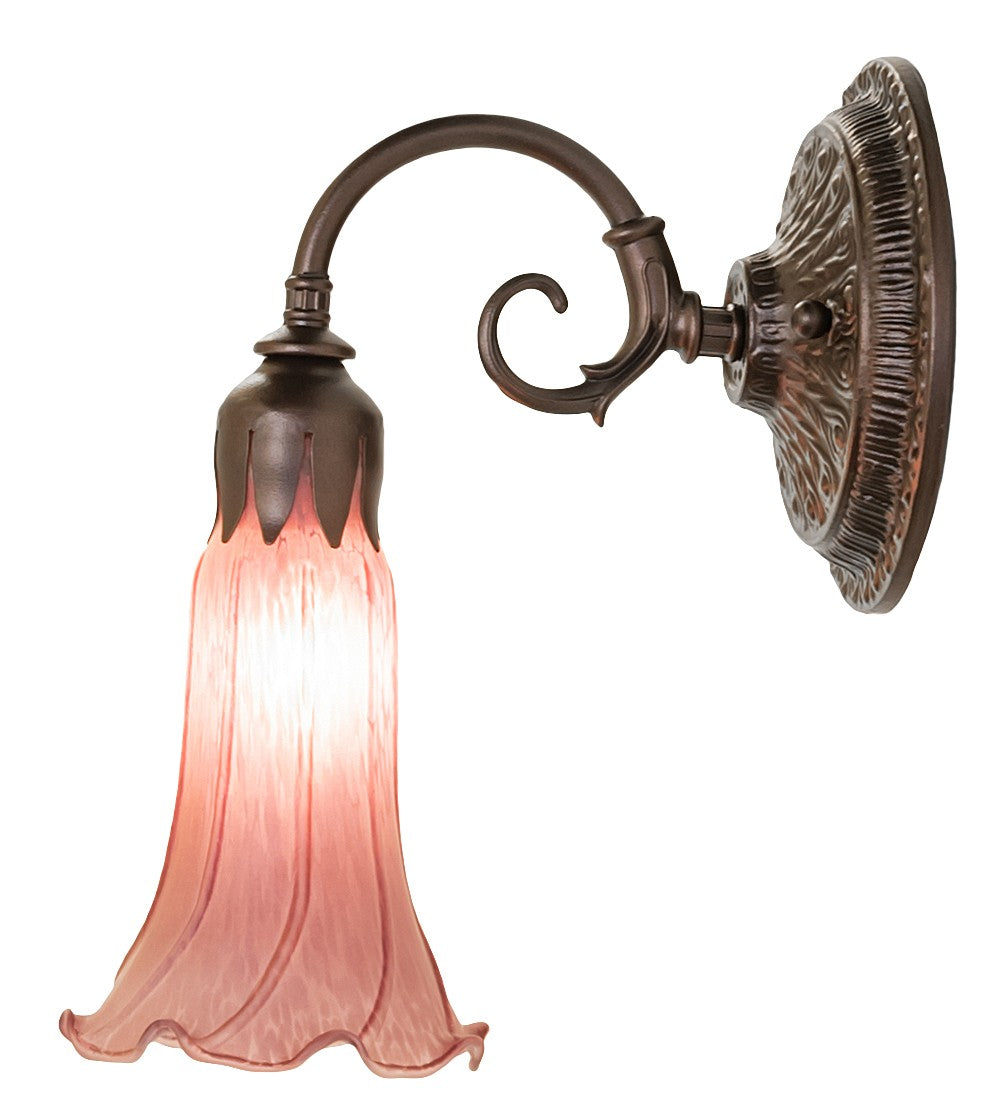 Meyda Tiffany - 261105 - One Light Wall Sconce - Lavender - Mahogany Bronze