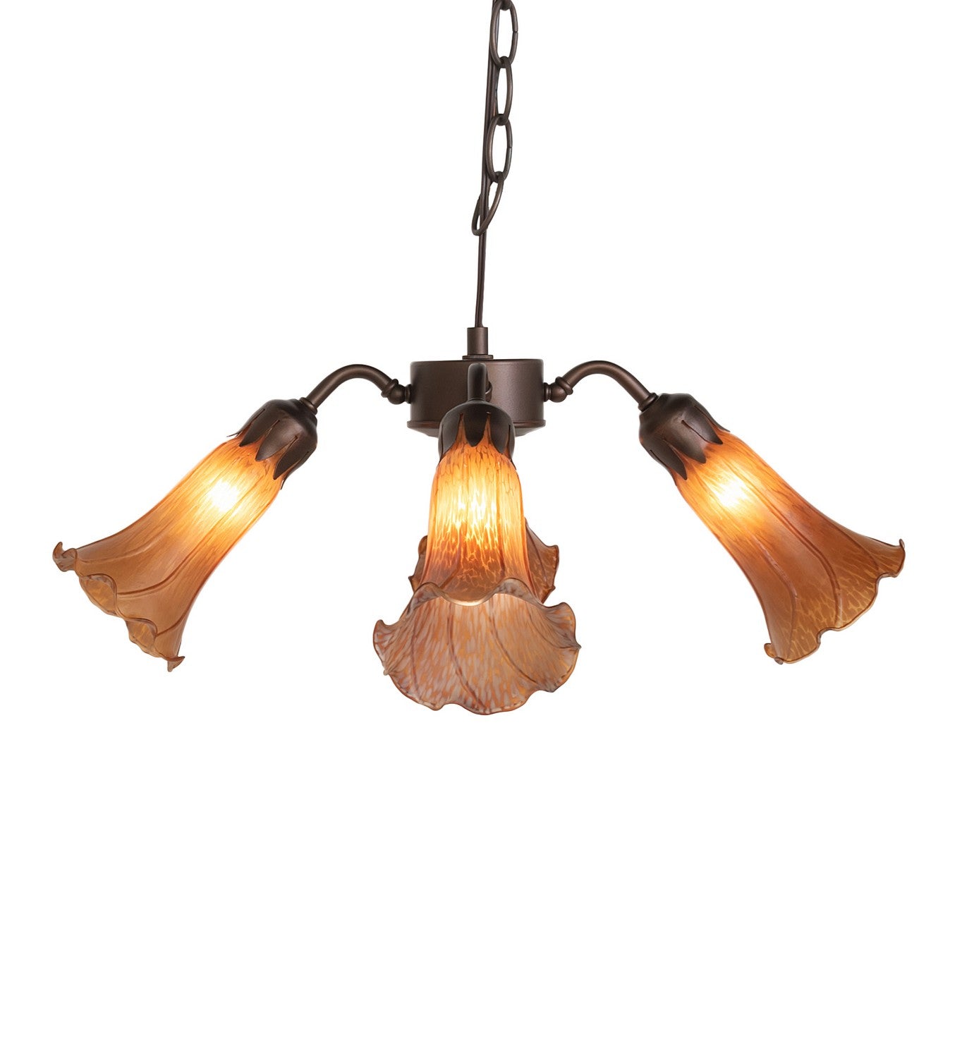 Meyda Tiffany - 261503 - Four Light Fan Light - Amber