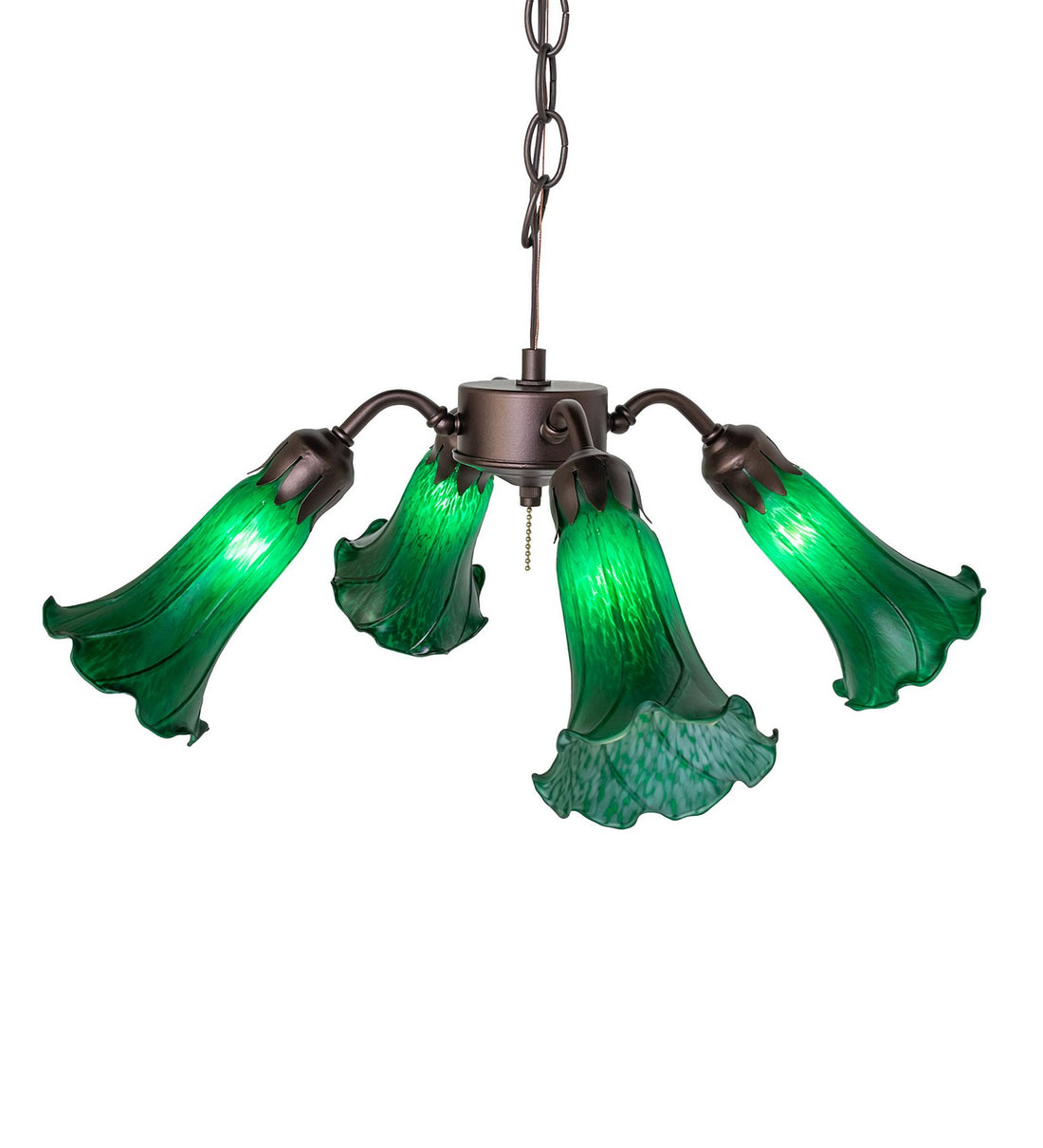 Meyda Tiffany - 261504 - Four Light Fan Light - Green