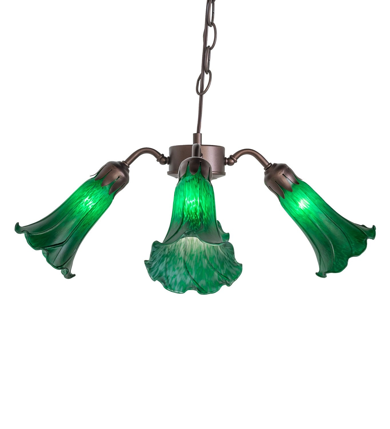 Meyda Tiffany - 261504 - Four Light Fan Light - Green