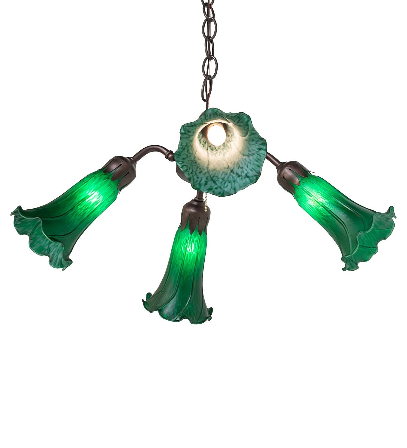 Meyda Tiffany - 261504 - Four Light Fan Light - Green