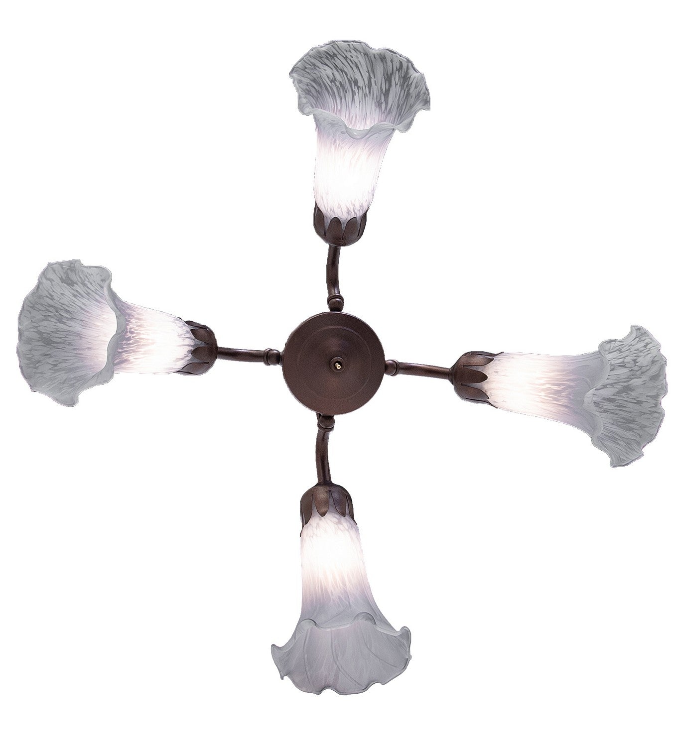 Meyda Tiffany - 261510 - Four Light Fan Light - Gray