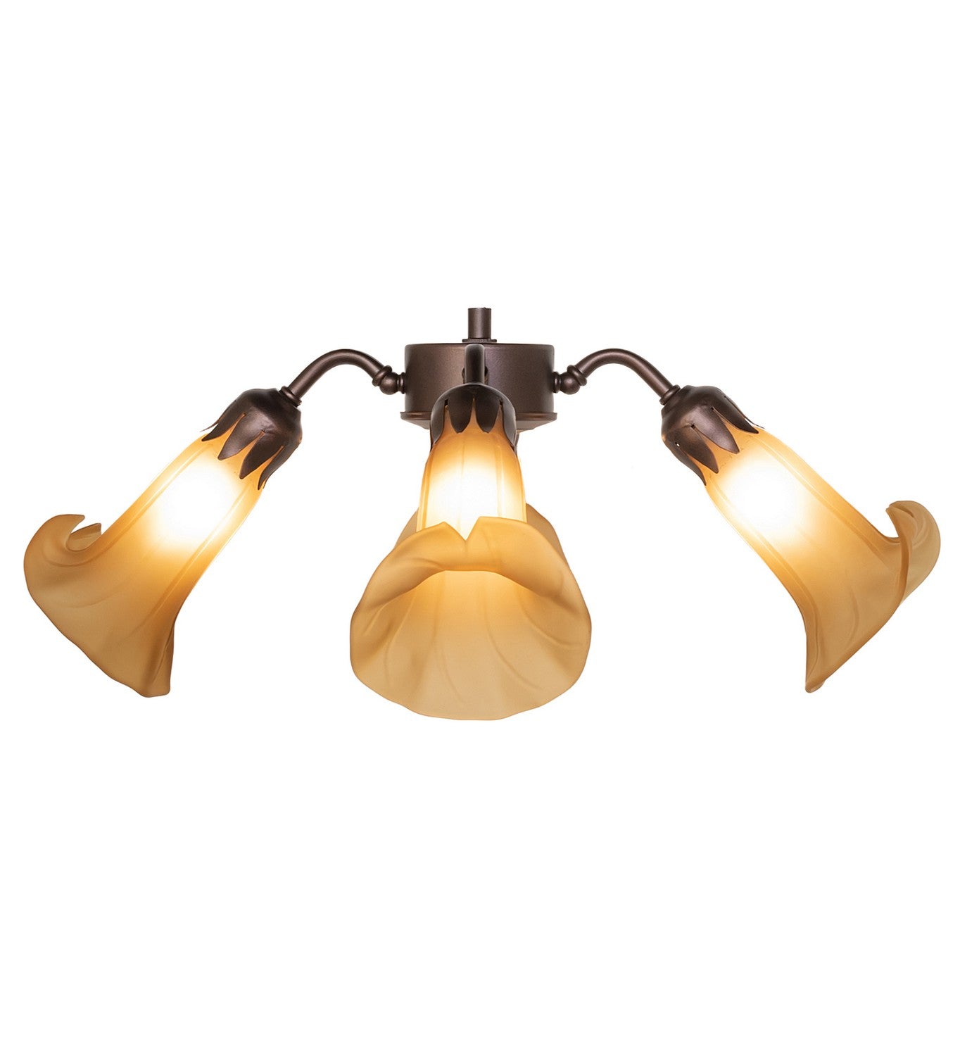 Meyda Tiffany - 261511 - Four Light Fan Light - Amber