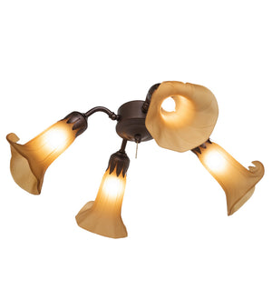 Meyda Tiffany - 261511 - Four Light Fan Light - Amber