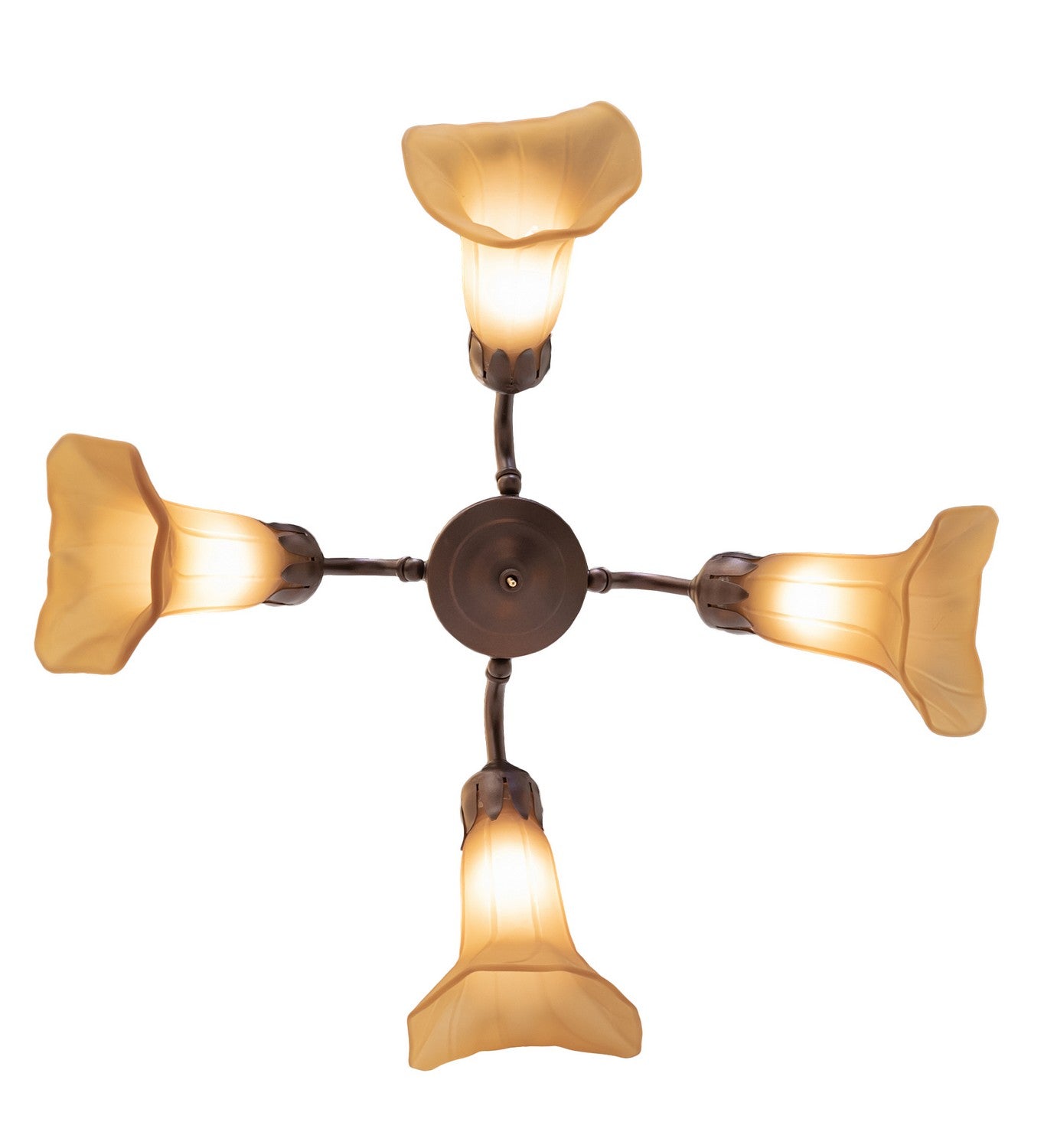 Meyda Tiffany - 261511 - Four Light Fan Light - Amber