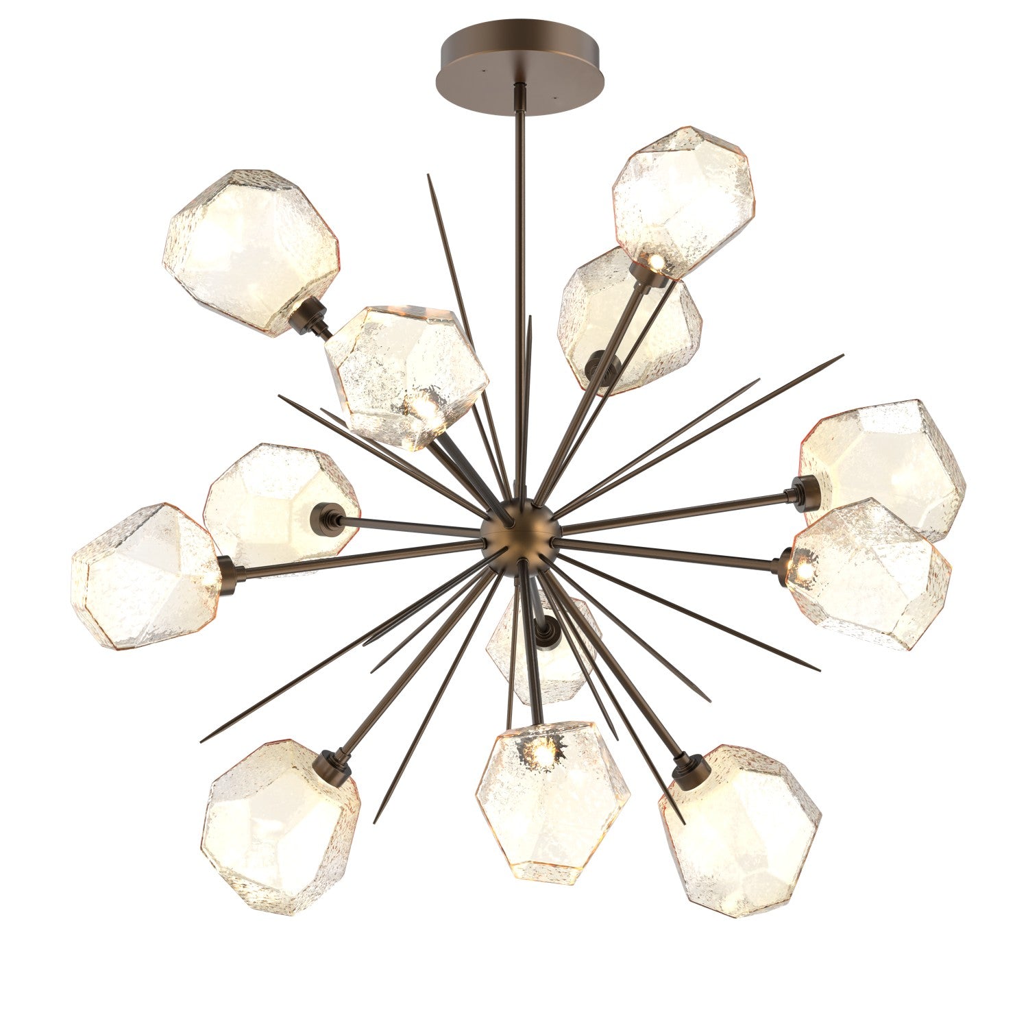 Hammerton Studio - CHB0039-0H-FB-A-001-L1 - LED Starburst - Gem - Flat Bronze