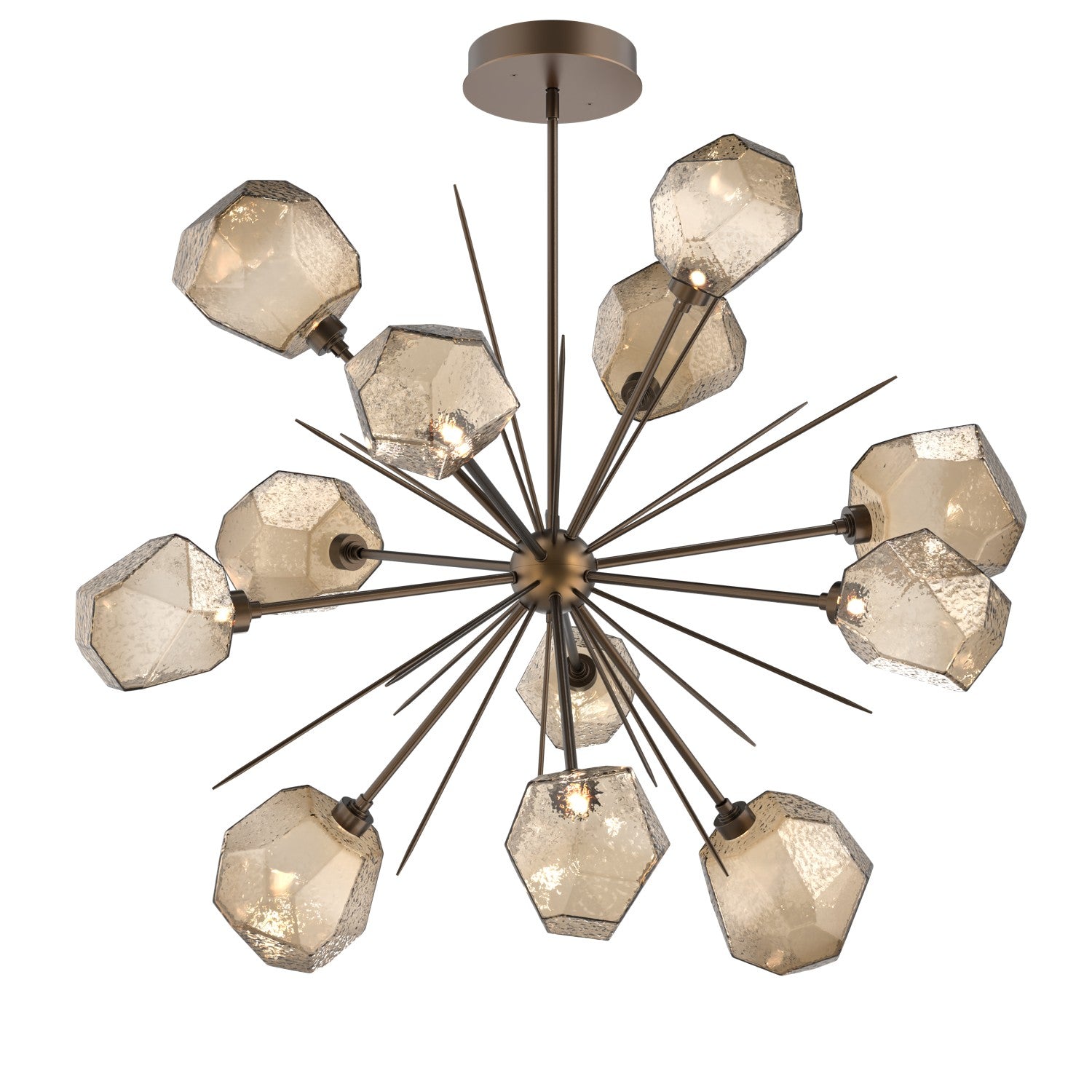 Hammerton Studio - CHB0039-0H-FB-B-001-L1 - LED Starburst - Gem - Flat Bronze