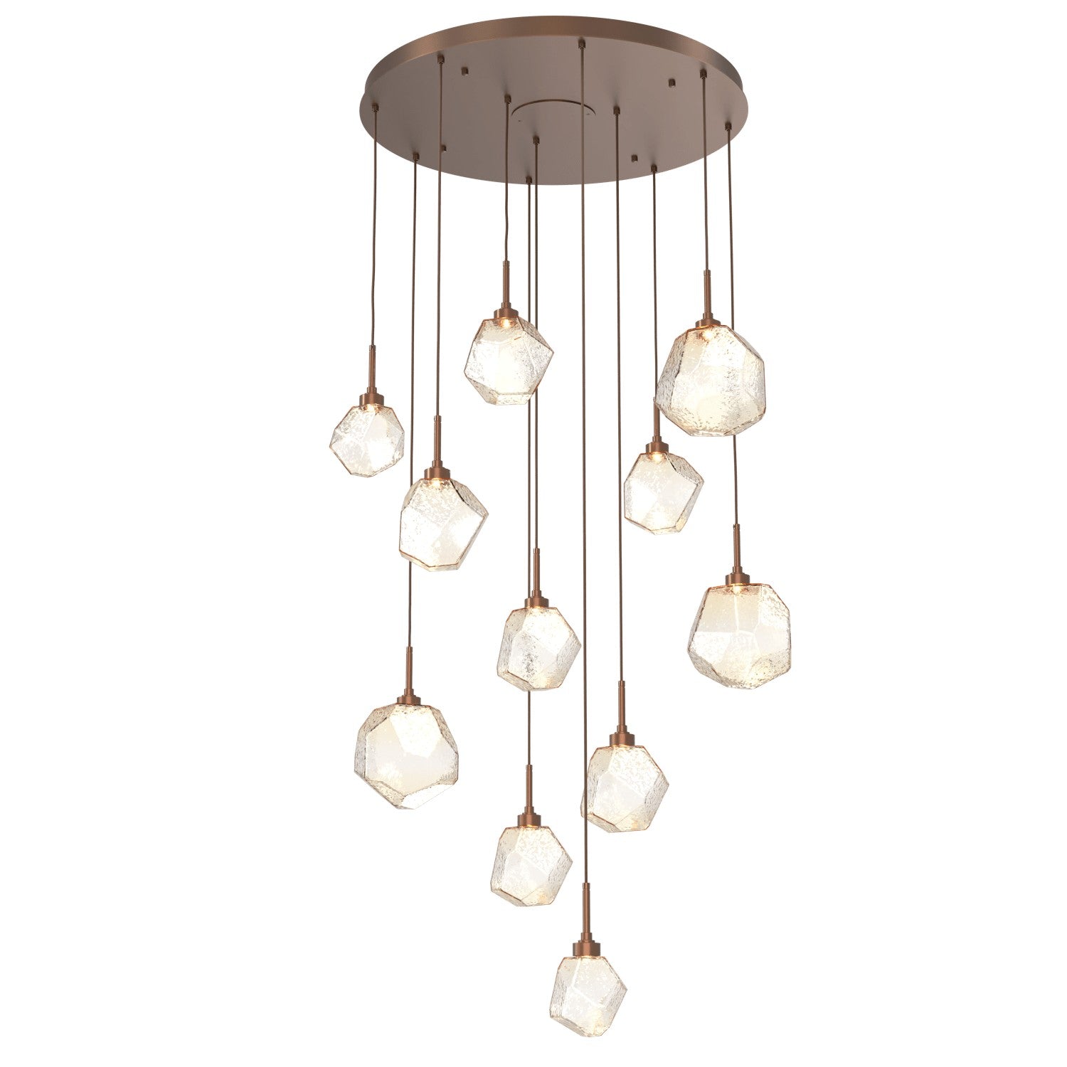 Hammerton Studio - CHB0039-11-BB-A-C01-L1 - LED Pendant - Gem - Burnished Bronze