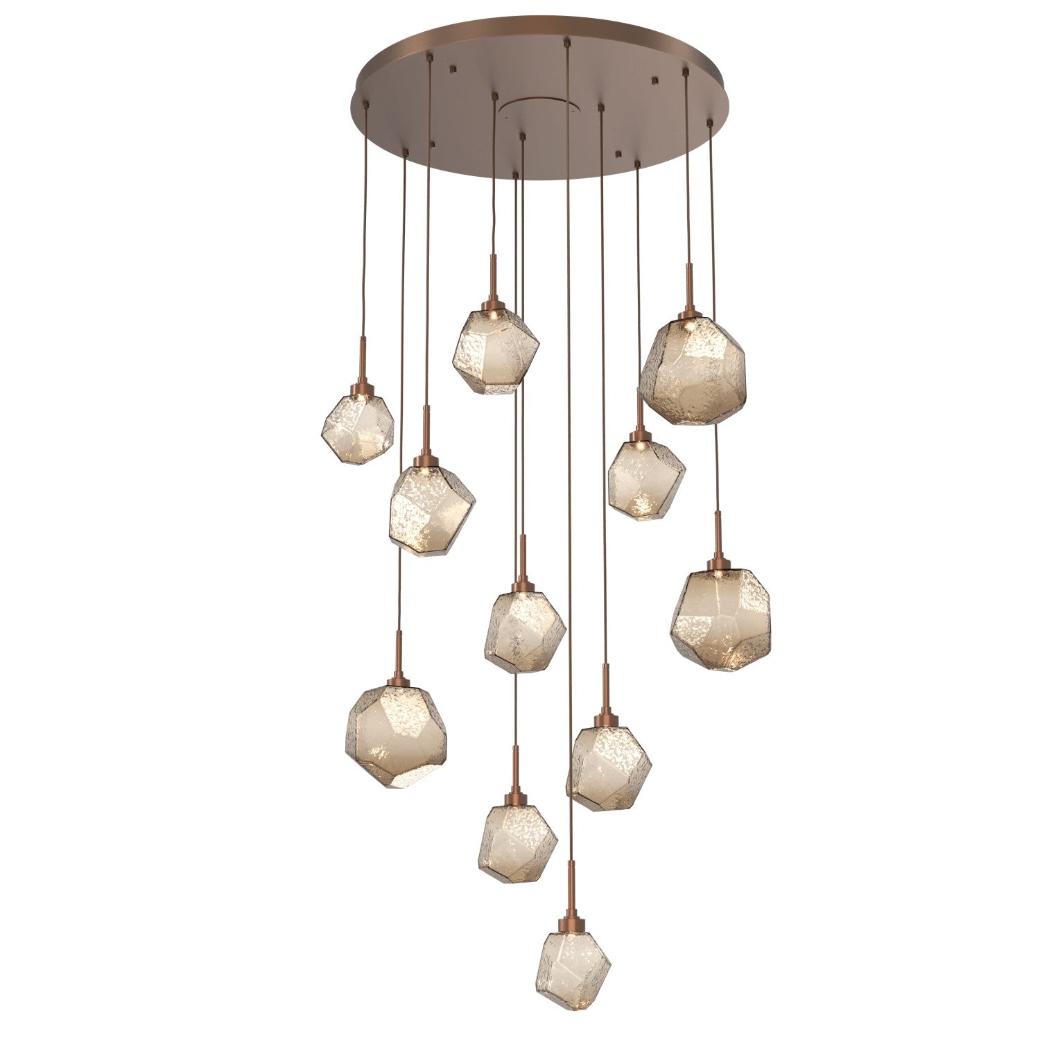 Hammerton Studio - CHB0039-11-BB-B-C01-L1 - LED Pendant - Gem - Burnished Bronze