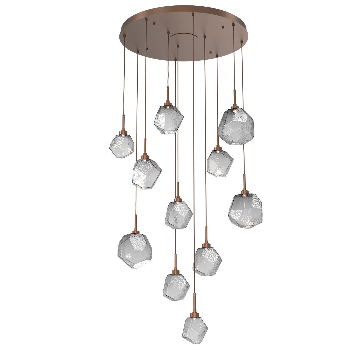 Hammerton Studio - CHB0039-11-BB-S-C01-L1 - LED Pendant - Gem - Burnished Bronze