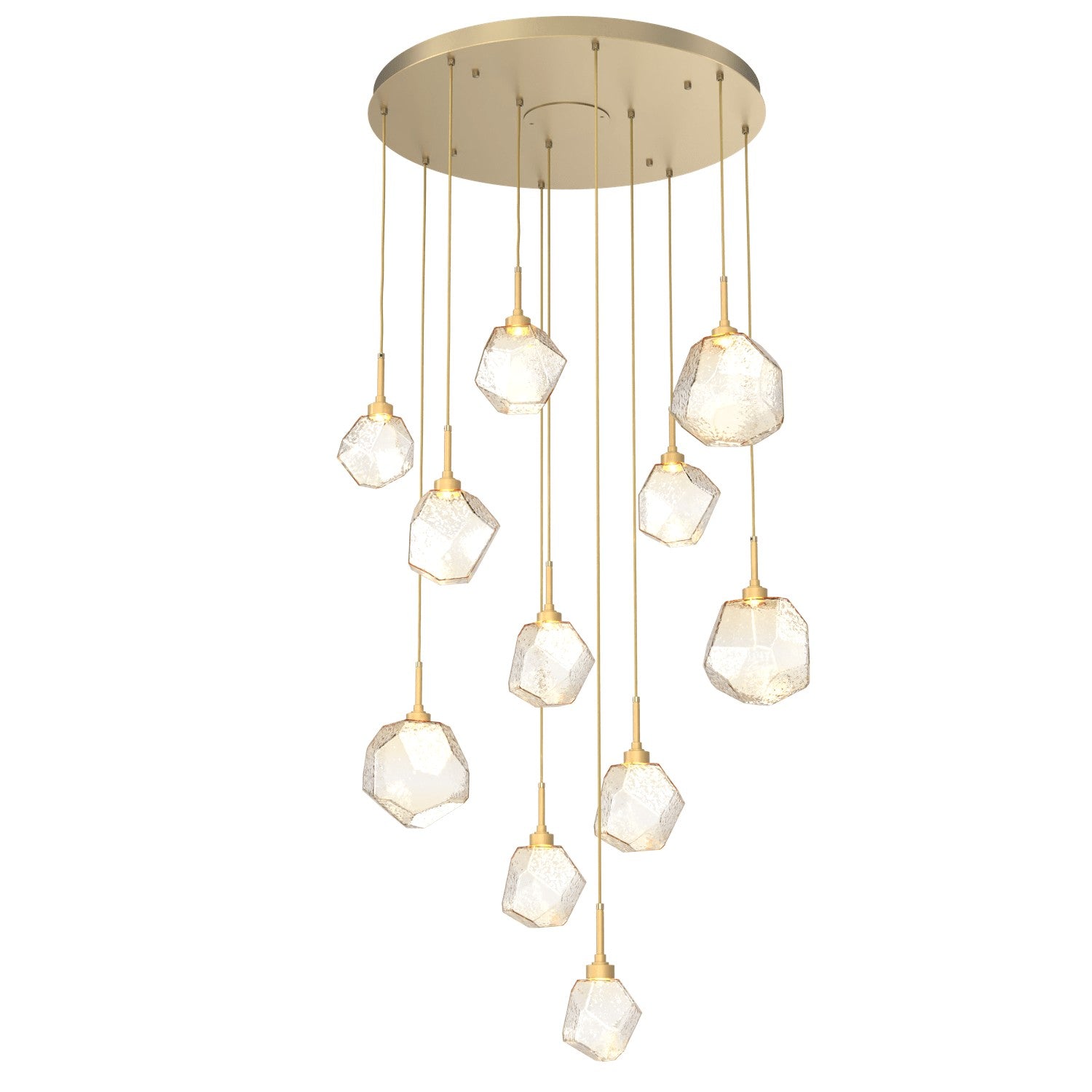 Hammerton Studio - CHB0039-11-GB-A-C01-L3 - LED Pendant - Gem - Gilded Brass