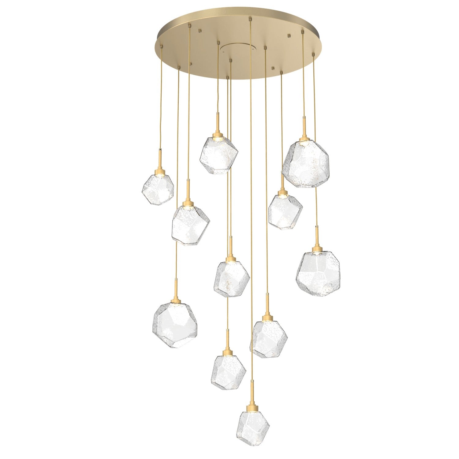 Hammerton Studio - CHB0039-11-GB-C-C01-L1 - LED Pendant - Gem - Gilded Brass