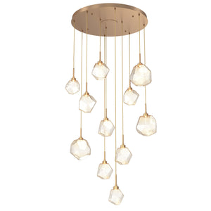 Hammerton Studio - CHB0039-11-NB-A-C01-L3 - LED Pendant - Gem - Novel Brass