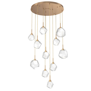 Hammerton Studio - CHB0039-11-NB-C-C01-L1 - LED Pendant - Gem - Novel Brass